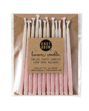 Load image into Gallery viewer, Ombré Beeswax Party Candles 3" (12-pck)