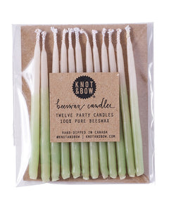 Ombré Beeswax Party Candles 3" (12-pck)