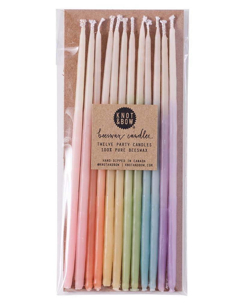 Ombré Beeswax Party Candles 10