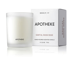 Apotheke new scent Santal Rock Rose votive 2.5oz